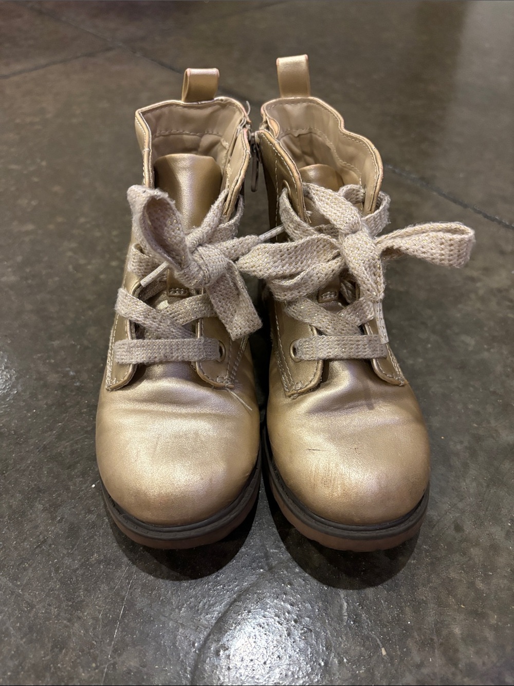 Cat and jack gold girl boots